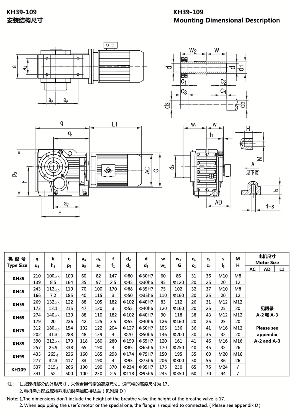 KH39-109安裝結(jié)構(gòu)尺寸