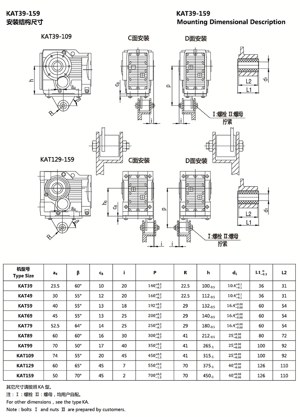 KAT39-159安裝結(jié)構(gòu)尺寸